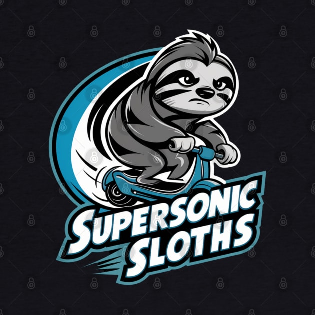 "Zooming Zen: The Speedy Sloth" by WEARWORLD